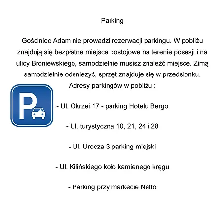 Pensionat Gosciniec Adam